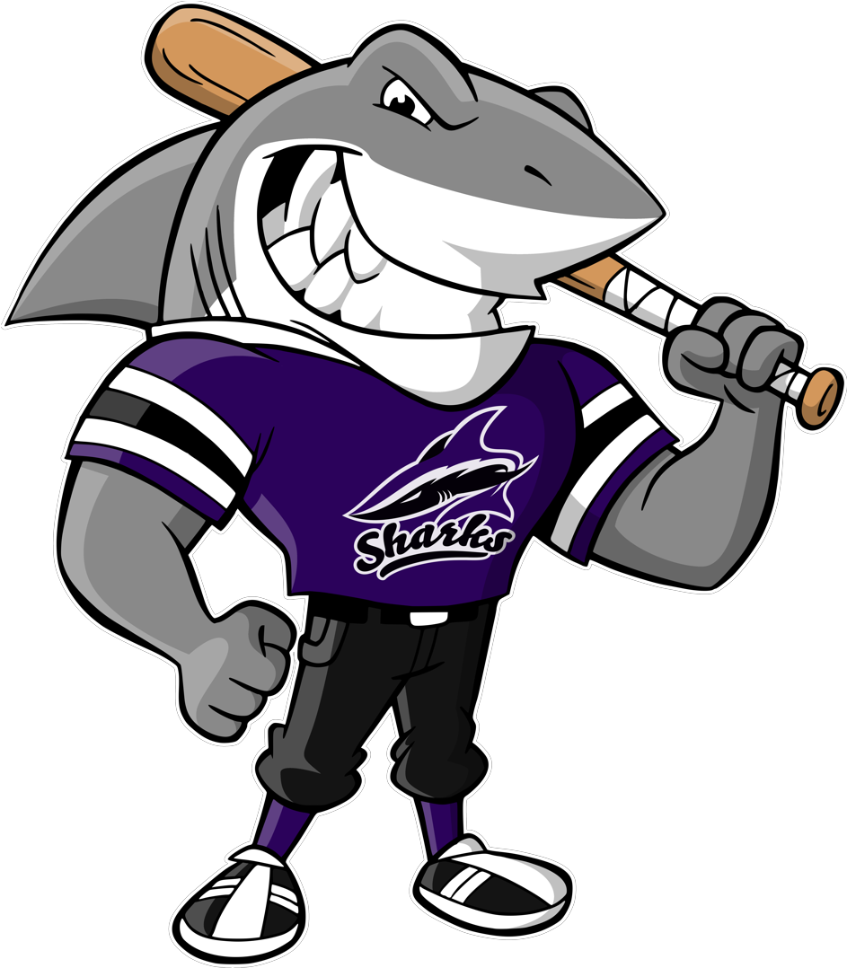 Bay State Sharks Girls Fastpitch Softball Mascot - Sharks Softball Logo (968x1120)