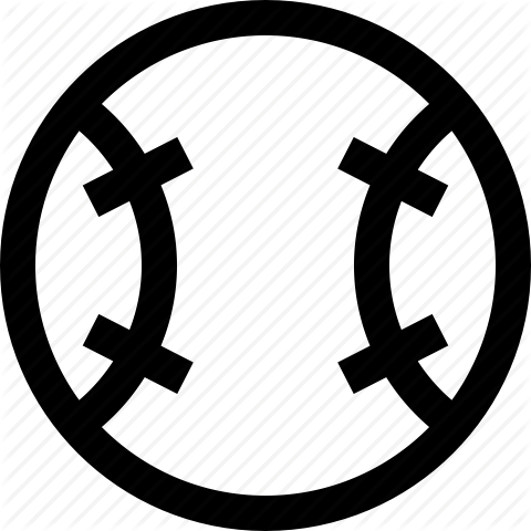 Ball, Baseball, Outline, Sport, Sports Icon - Basketball Icon (480x480)