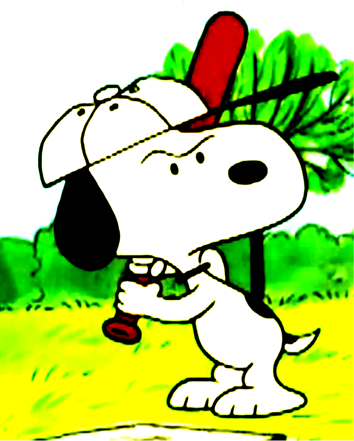 Snoopy Playing Baseball By Bradsnoopy97 On Deviantart - Snoopy Baseball (1243x1549)