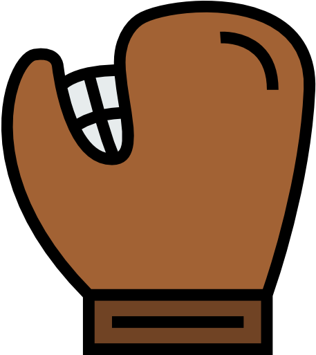 Baseball Glove Free Icon - Cartoon Baseball Glove (512x512)