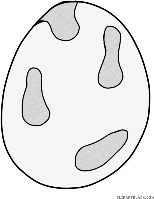 Dinosaur Egg Animal Free Black White Clipart Images - Neighbourhood Watch Signs (541x710)