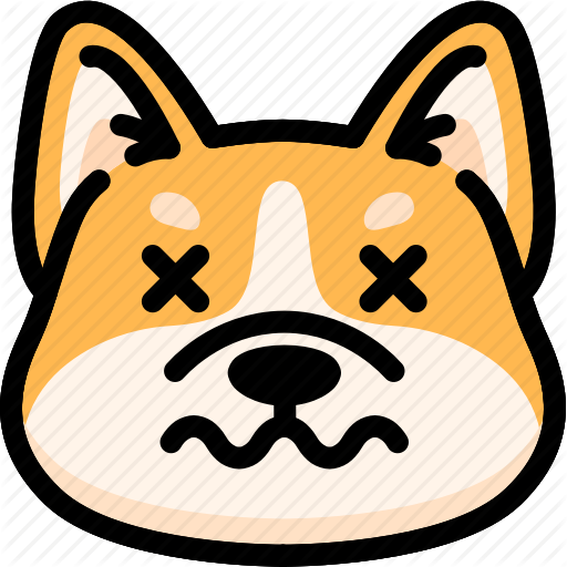 Dead Face Cliparts - Dead Dog Face Clipart (512x512)