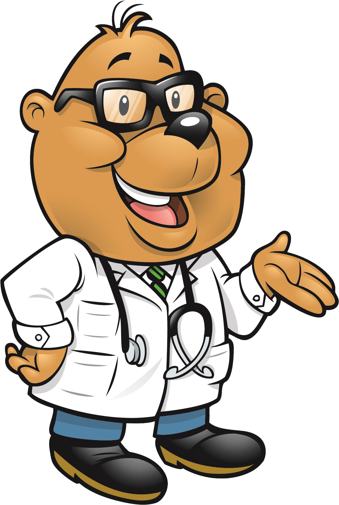 Bulldog Physician Cartoon - Dog (1768x1768)