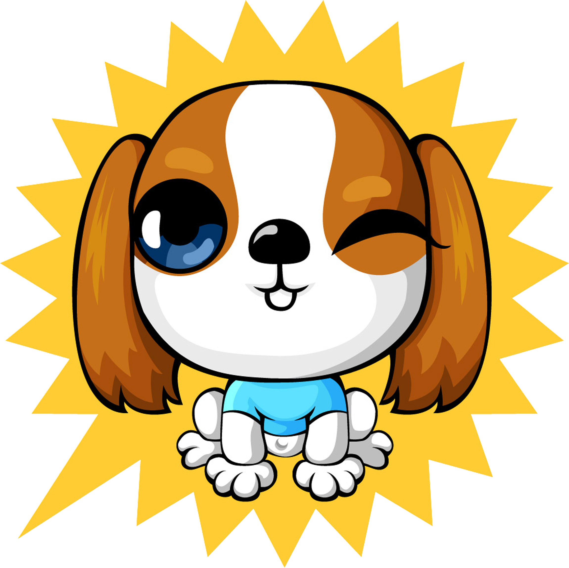 Scottish Terrier French Bulldog Puppy Cartoon - Cartoon Simple Cutest Dog (2953x2953)