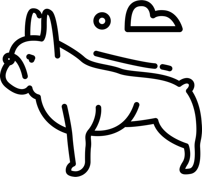 French Bulldog Stamp - French Bulldog Stamp (700x614)