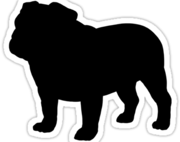 English Bulldog Clipart Silhouette - English Bulldog Silhouette (640x480)