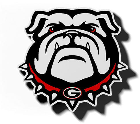Georgia Bulldog Logo Magnet Zverse - Georgia Bulldogs Svg File (600x480)