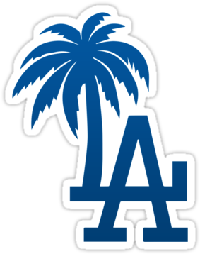 La Palm Trees By Presentdank Los Angeles Dodgers - La Palm Tree Tattoo (375x360)