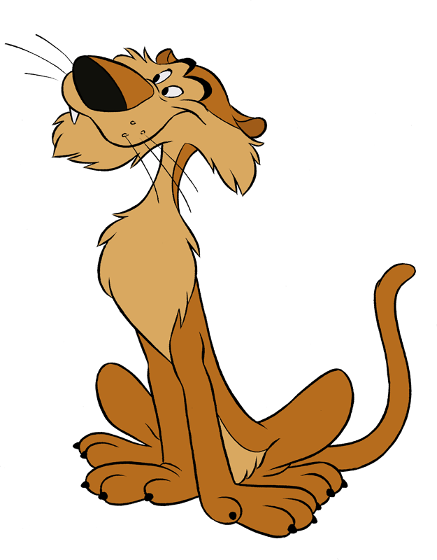 Cartoon Mountain Lion (625x800)