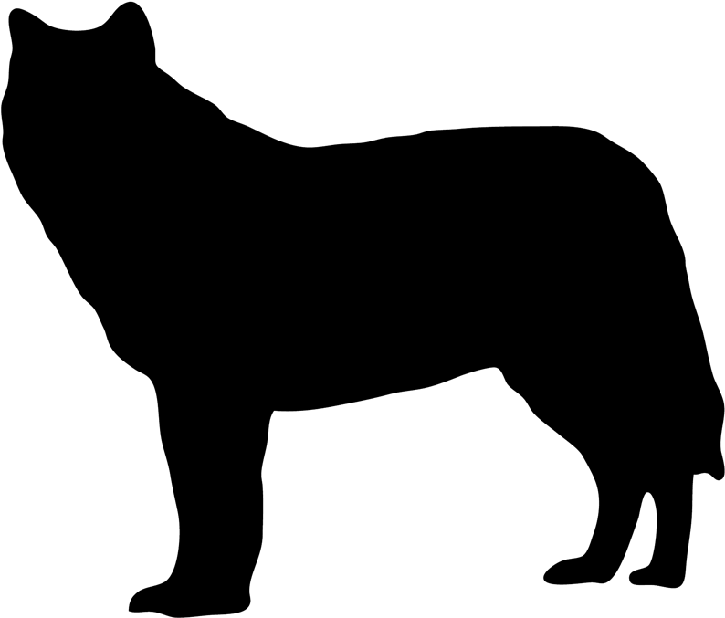 Gray Wolf Dog Breed Silhouette Clip Art - Gray Wolf Dog Breed Silhouette Clip Art (800x684)