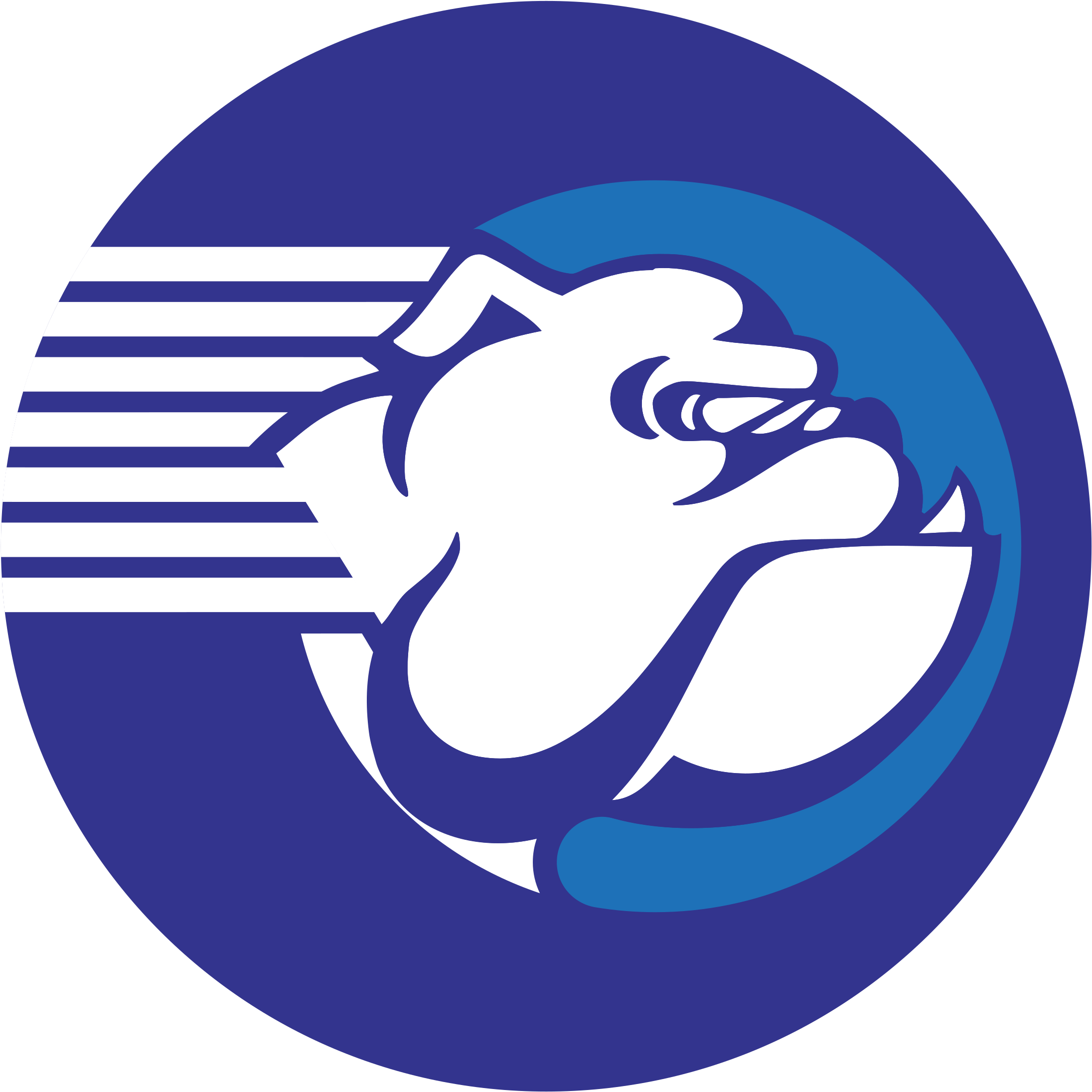 Yale Bulldogs Logo Black And White - Bate Middle School (2400x2400)