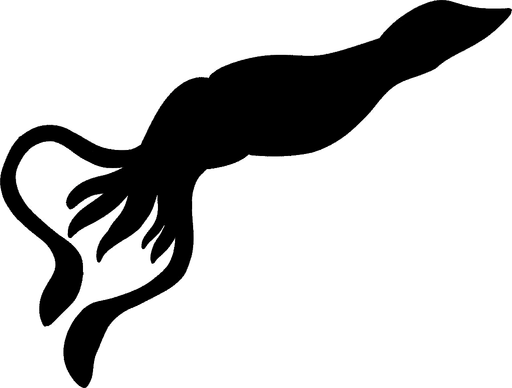 Squid Silhouette Clipart Panda Free Clipart Images - Squid Silhouette (1100x850)