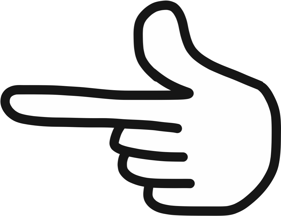 Line Art Finger Thumb Clip Art - Line Art Finger Thumb Clip Art (1000x800)