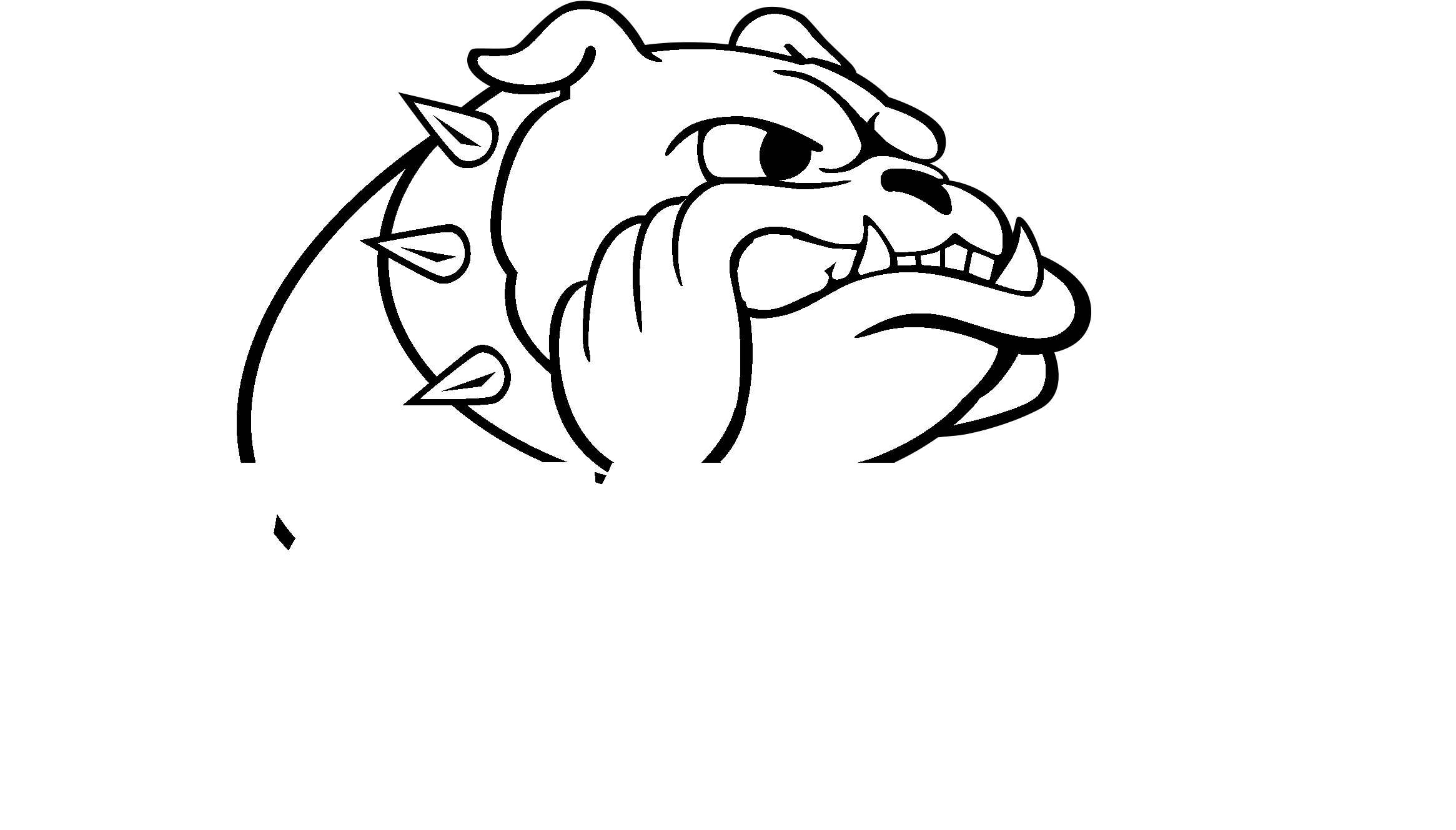 Samford Bulldogs Logo Black And White - College Jewelry Samford Bulldogs Satin Finish Stainless (2400x2400)