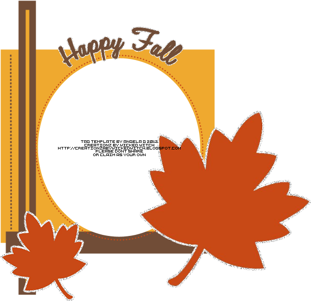 Happy Fall - Clip Art (650x615)