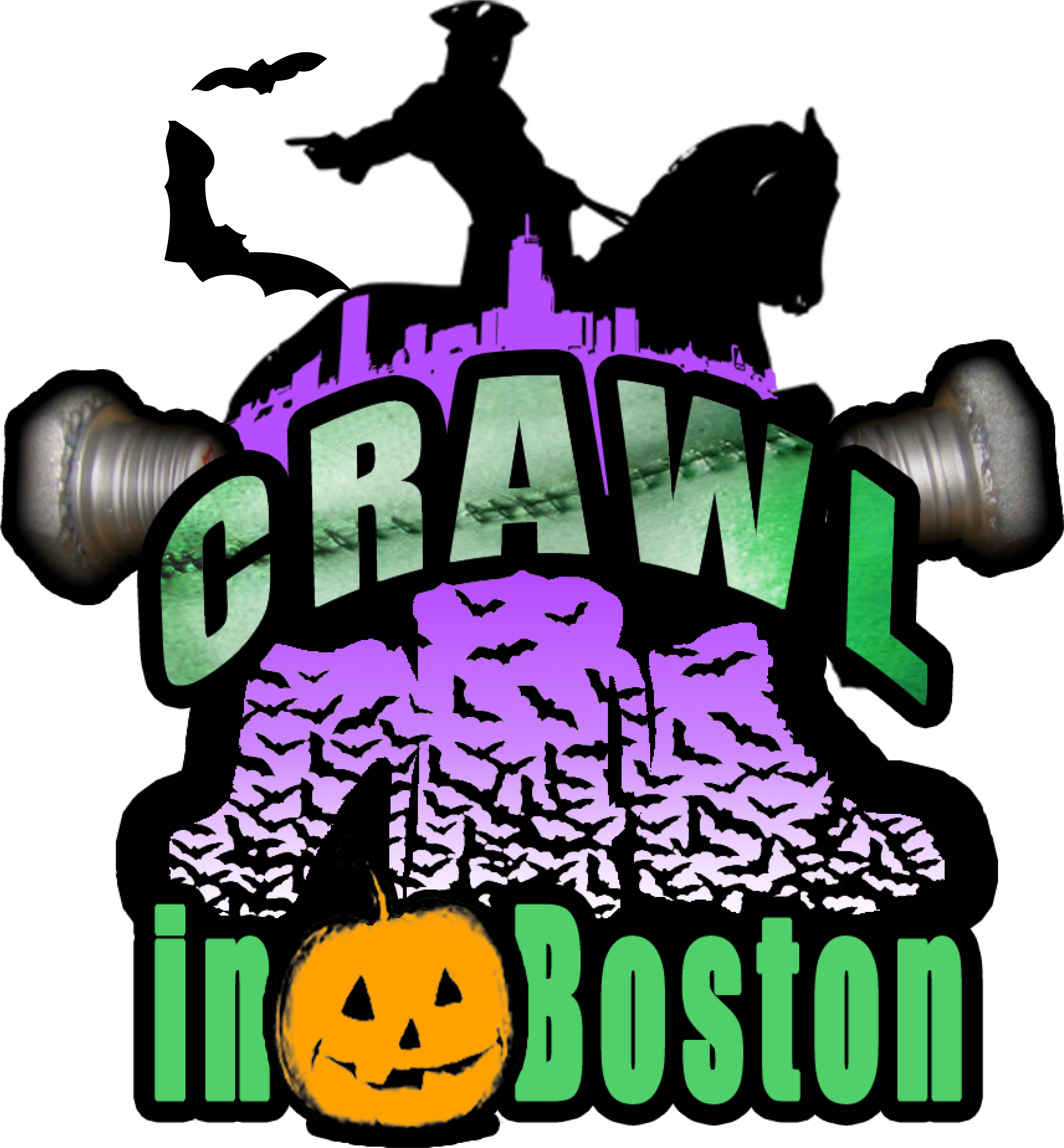 Crawl In Boston Halloween - Vampire Gothic Bat Wings Clay Pendant Goth Necklace (3583x3858)