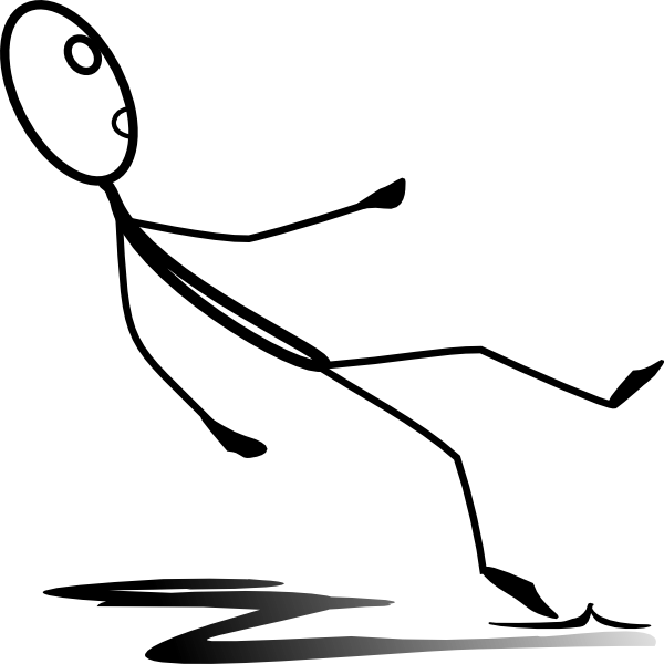 Stick Man Falling Png (600x600)