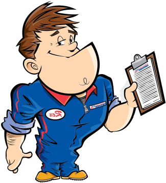 Slip, Trip And Fall - Cartoon (354x400)