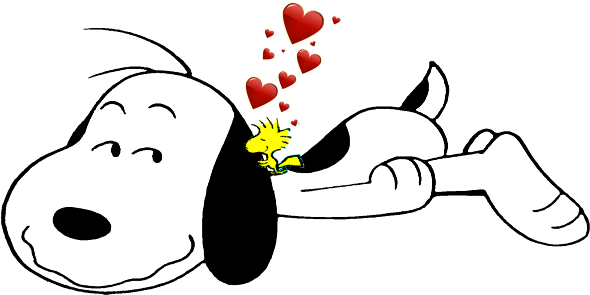 Cute Love Snoopy And Woodstock By Bradsnoopy97 - Snoopy Woodstock Love (1264x631)