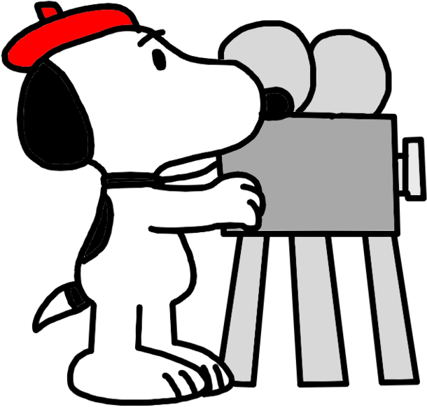 Snoopy Directing A Movie By Marcospower1996 - Comics (800x774)