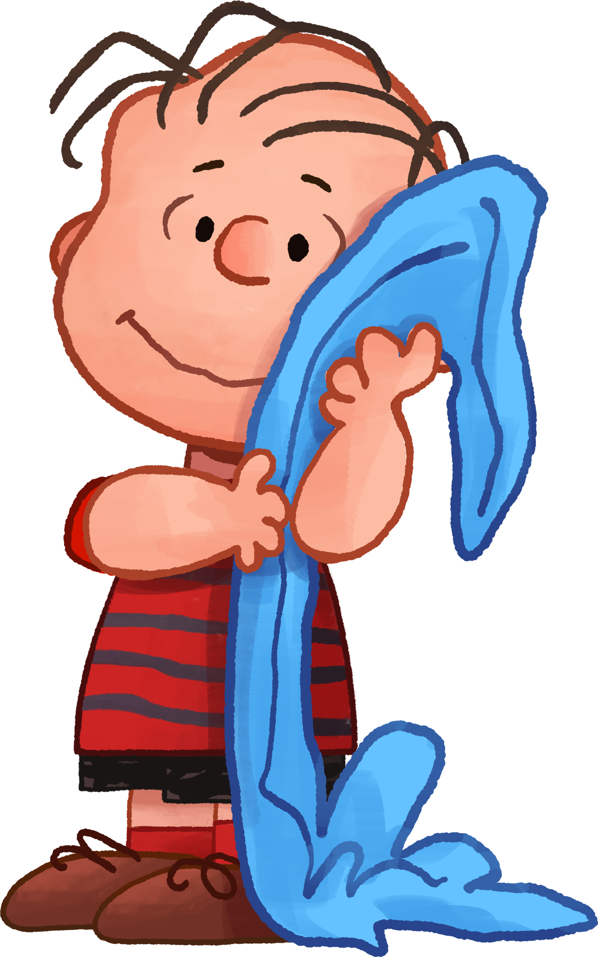 Linus Van Pelt Snoopy Charlie Brown Rerun Van Pelt - Linus With His Blanket (1214x1944)