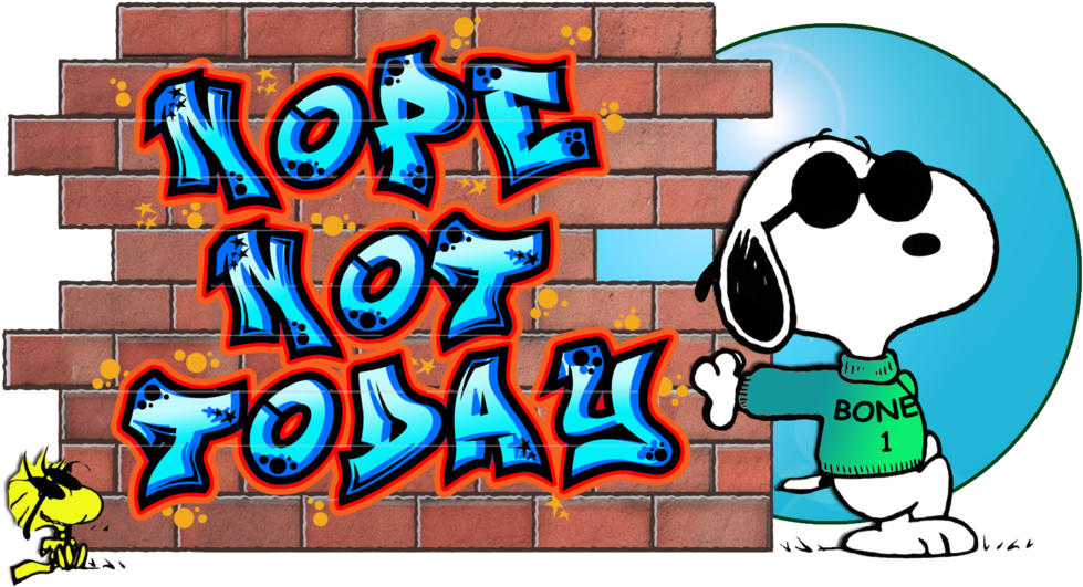 Snoopy And Woodstock ''nope Not Today'' - Joe Cool Snoopy Lover 2017 Basic Tees (1024x576)