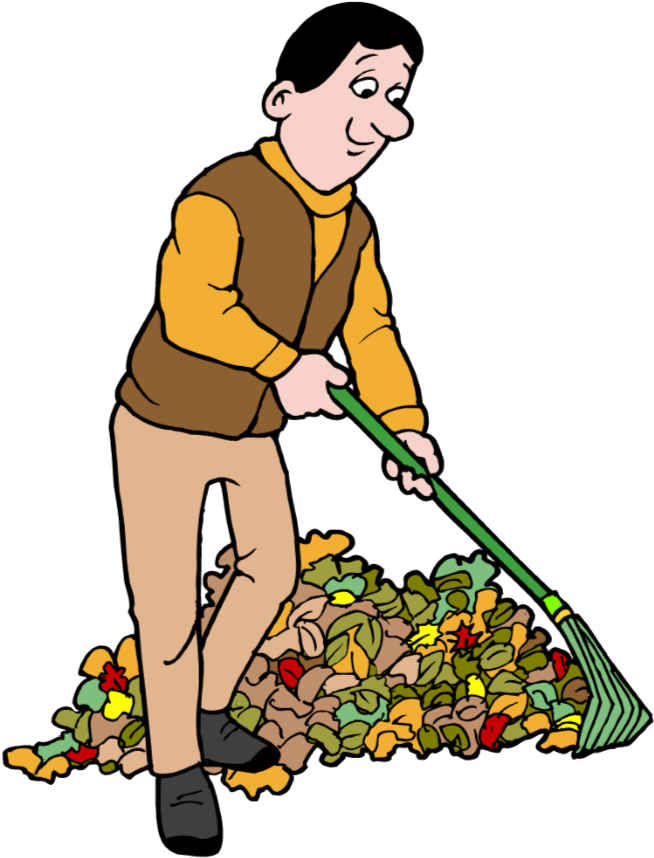 This Year, The Autumnal Equinox Falls On September - Raking Leaves Clip Art (654x864)
