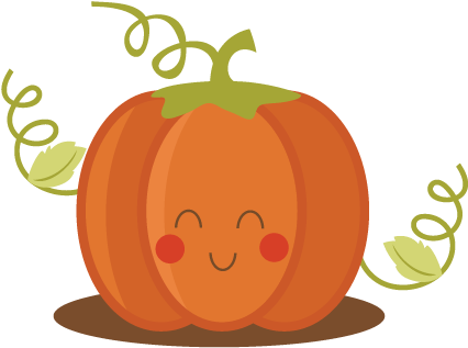 Cute Pumpkin Png Free Download - Pumpkin Baby Clip Art (432x339)
