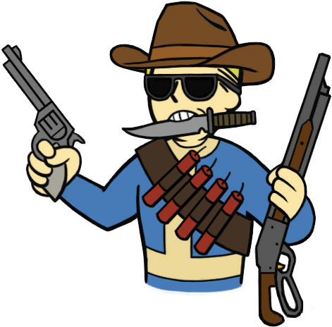 Fallout Clipart Police Gun - Fallout New Vegas Perks (500x500)