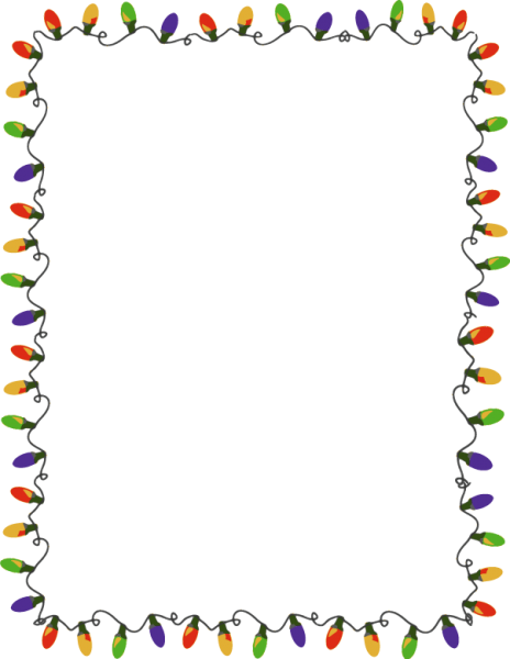 Ufo Clipart Border - Summer Border Clipart (464x600)