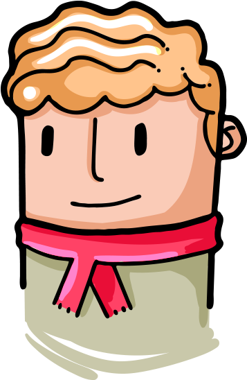 Clipart Kıvırcık Saçlı Parmak Adam - Illustration (468x547)