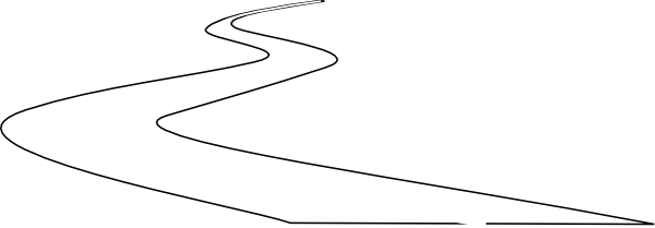 Curve Road Clip Art At Clker Com Vector Clip Art Online - Curved Road Vector (600x209)
