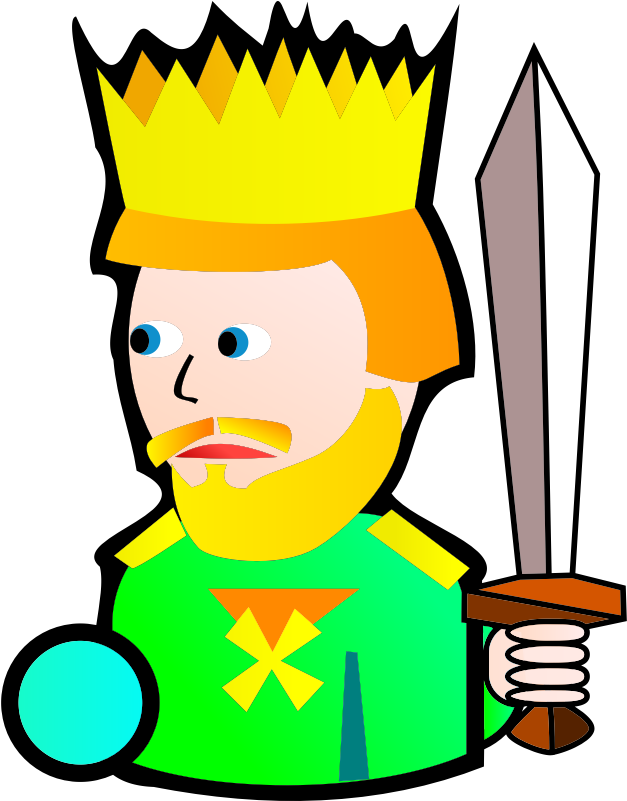 Sword King, Person, Man, Sword - King Clip Art (1878x2400)