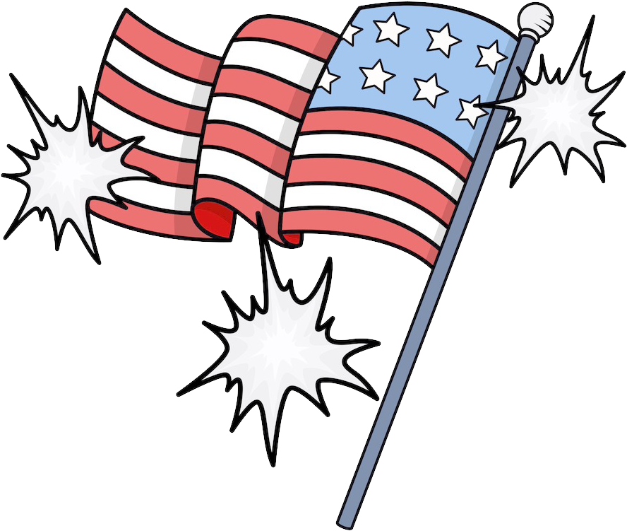 Flag Of The United States Independence Day Clip Art - Flag Of The United States Independence Day Clip Art (1024x874)