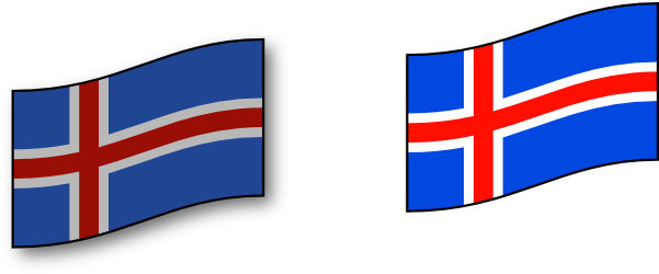 Norway Flag Clip Art At Clker - Flag Of Iceland Clipart (600x264)