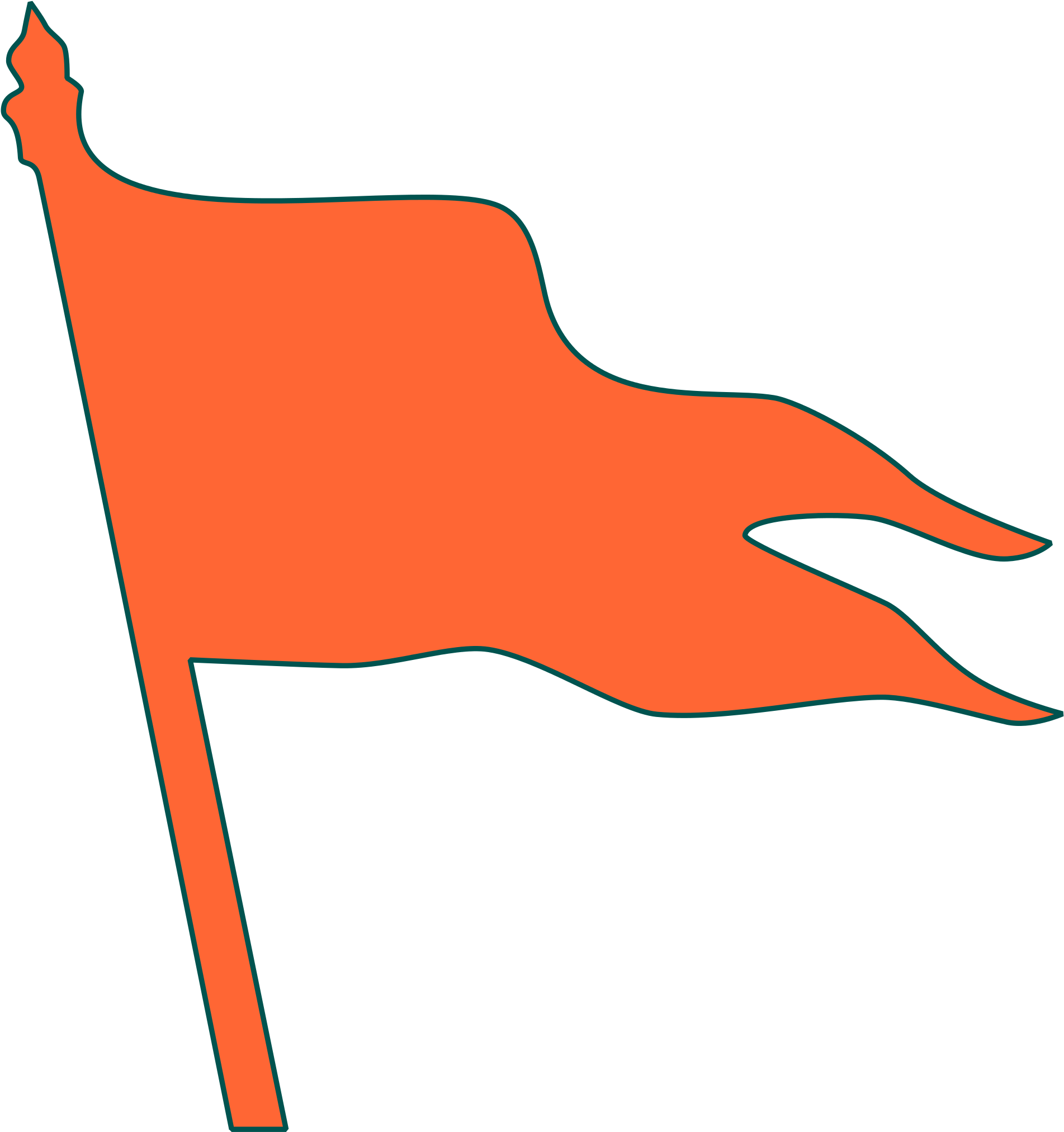 Colour Flag Clipart - Shiv Sena Orange Flag Png (2000x2085)