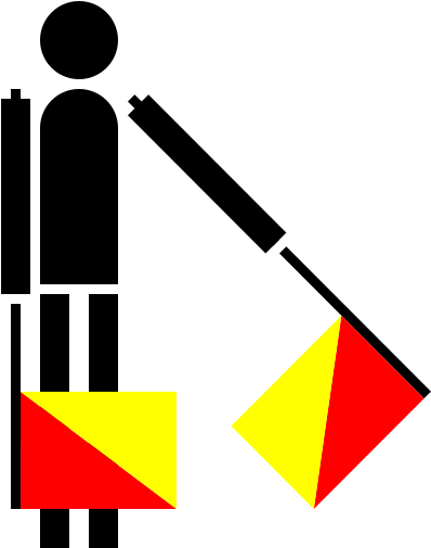 Semaphore Golf Large 900pixel Clipart, Semaphore Golf - Semaphore Flags (2637x2400)