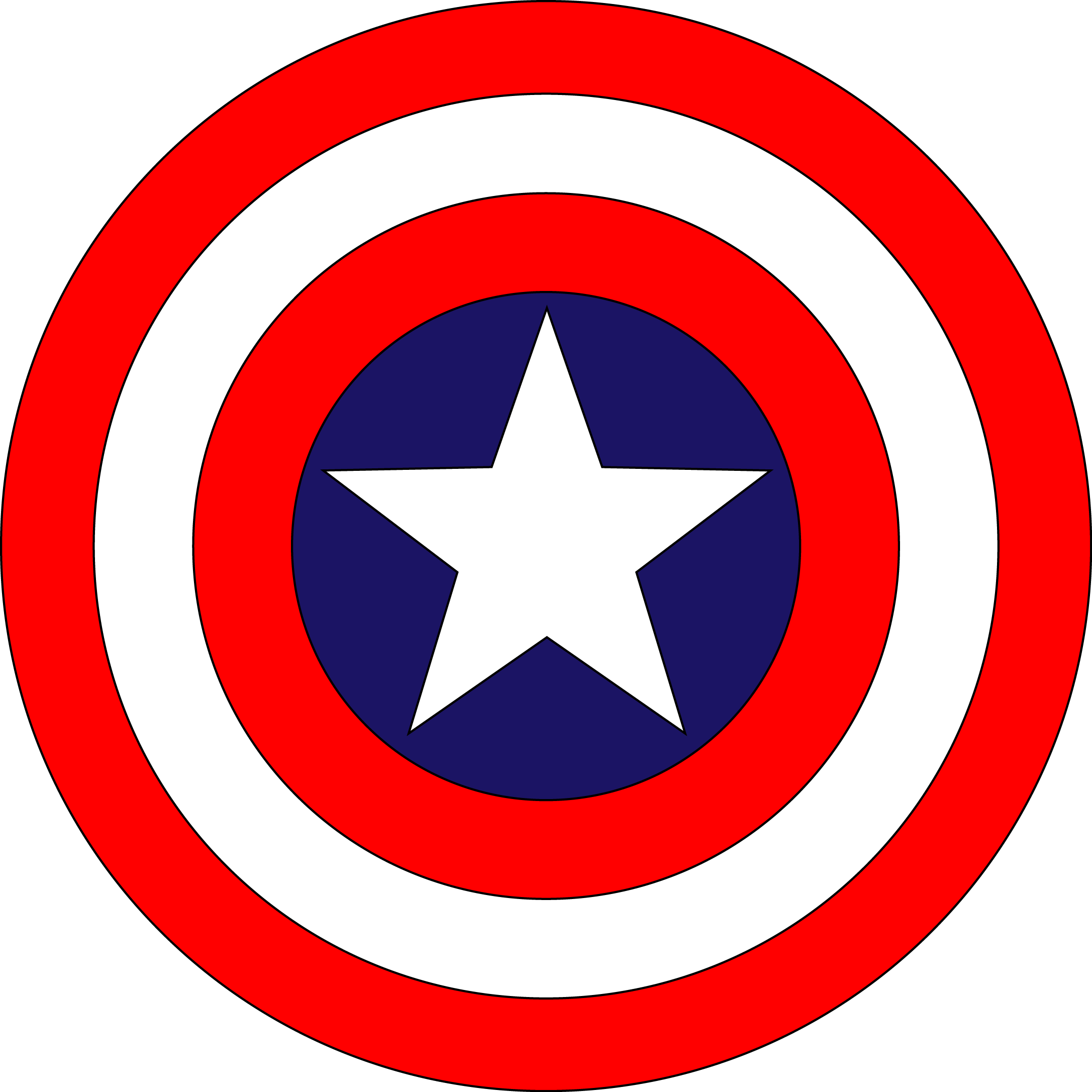 Captan America Logo Shield - Mile End Tube Station (2173x2173)