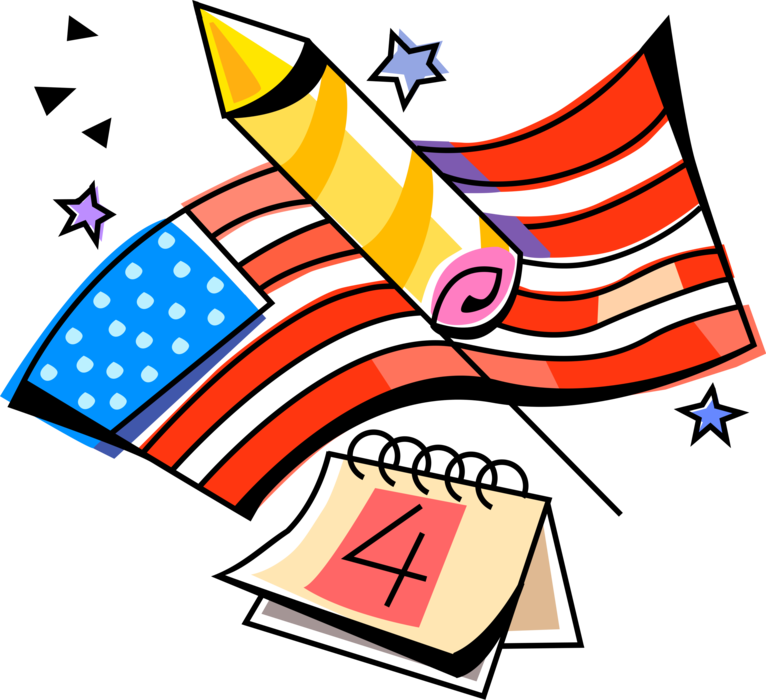 Vector Illustration Of Independence Day 4th Of July - Vector Illustration Of Independence Day 4th Of July (766x700)