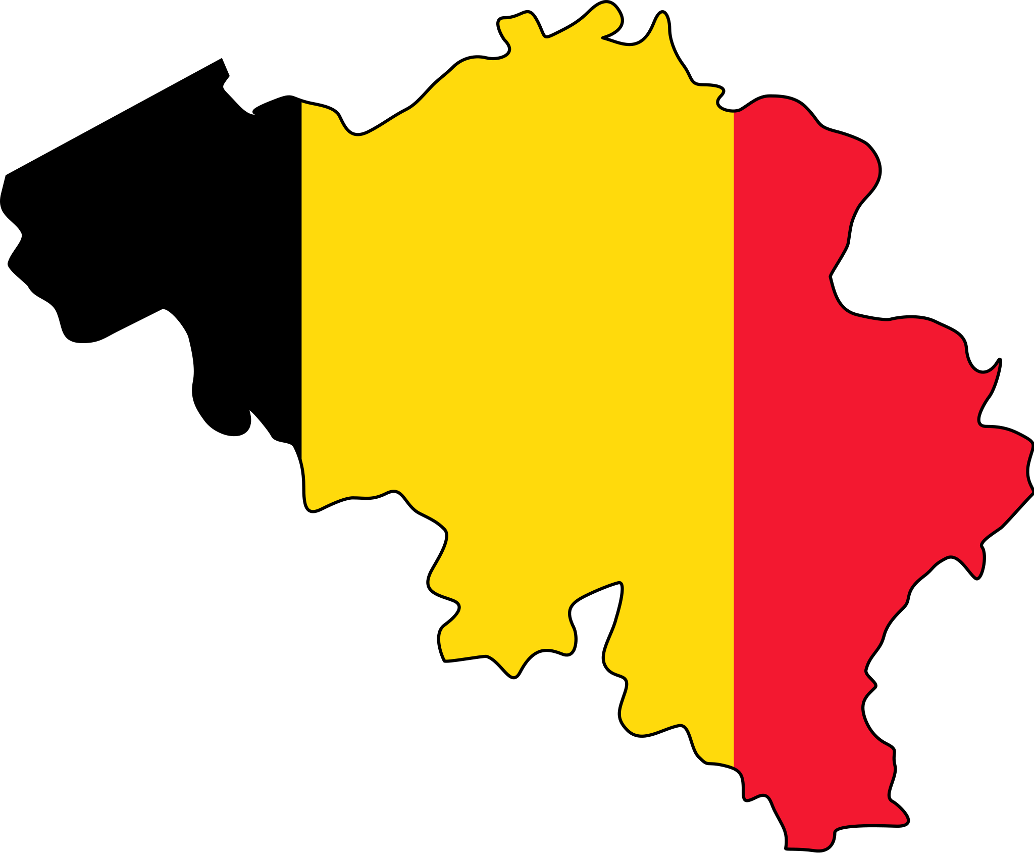 Belgium Flag Map Png (2048x1690)
