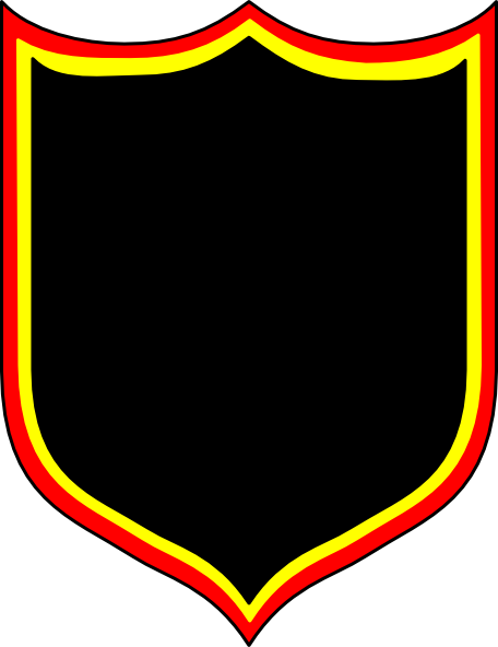 German Colors Shield Clip Art - German Shield Png Vector (456x592)