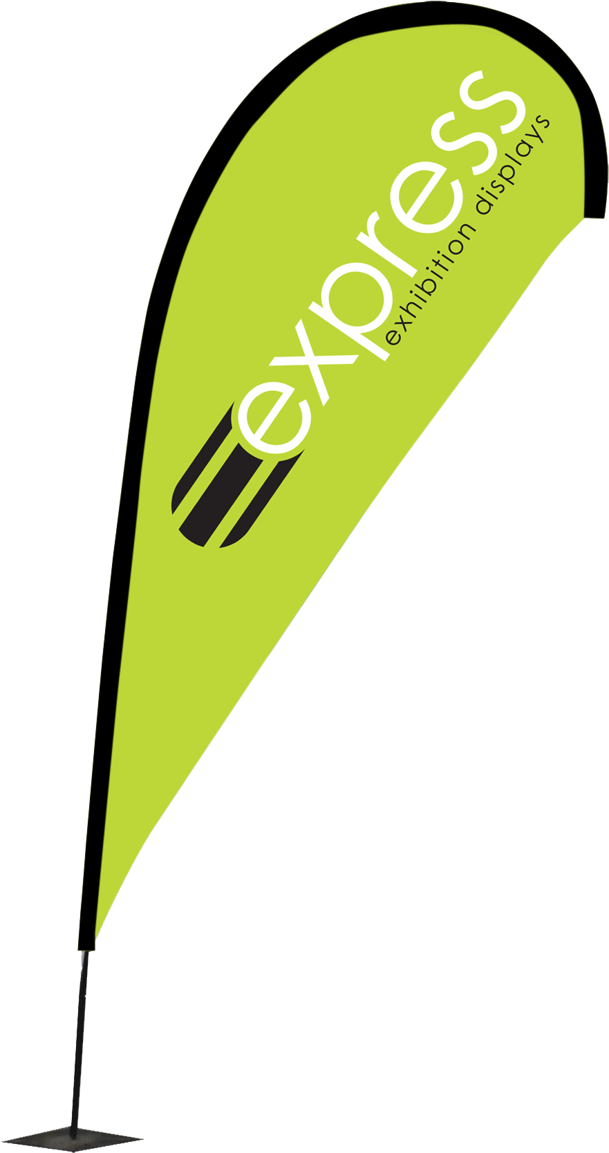 Flag Banner Template - Teardrop Flag Png (1091x1813)