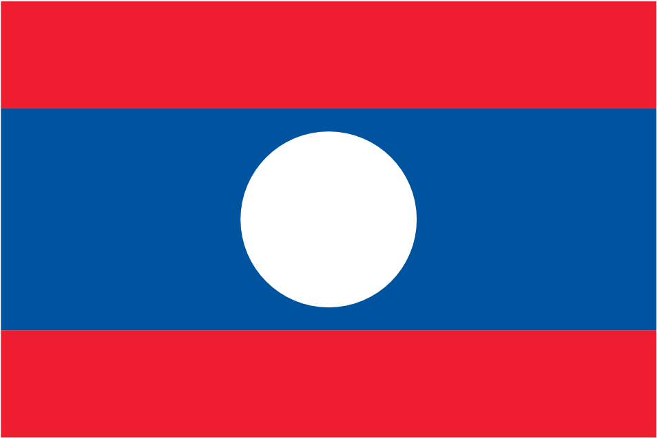 Countries Flag Laos Suparedonkulous Flagartist - Laos Flag Clip Art (999x999)