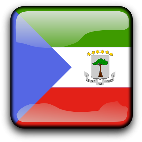 Gq Flags Png Images - Equatorial Guinea Flag (600x600)