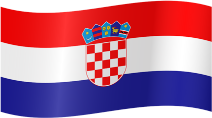 Island Čiovo-slatine Croatia Flag Waving Small - Red White Blue Horizontal Flag (500x333)
