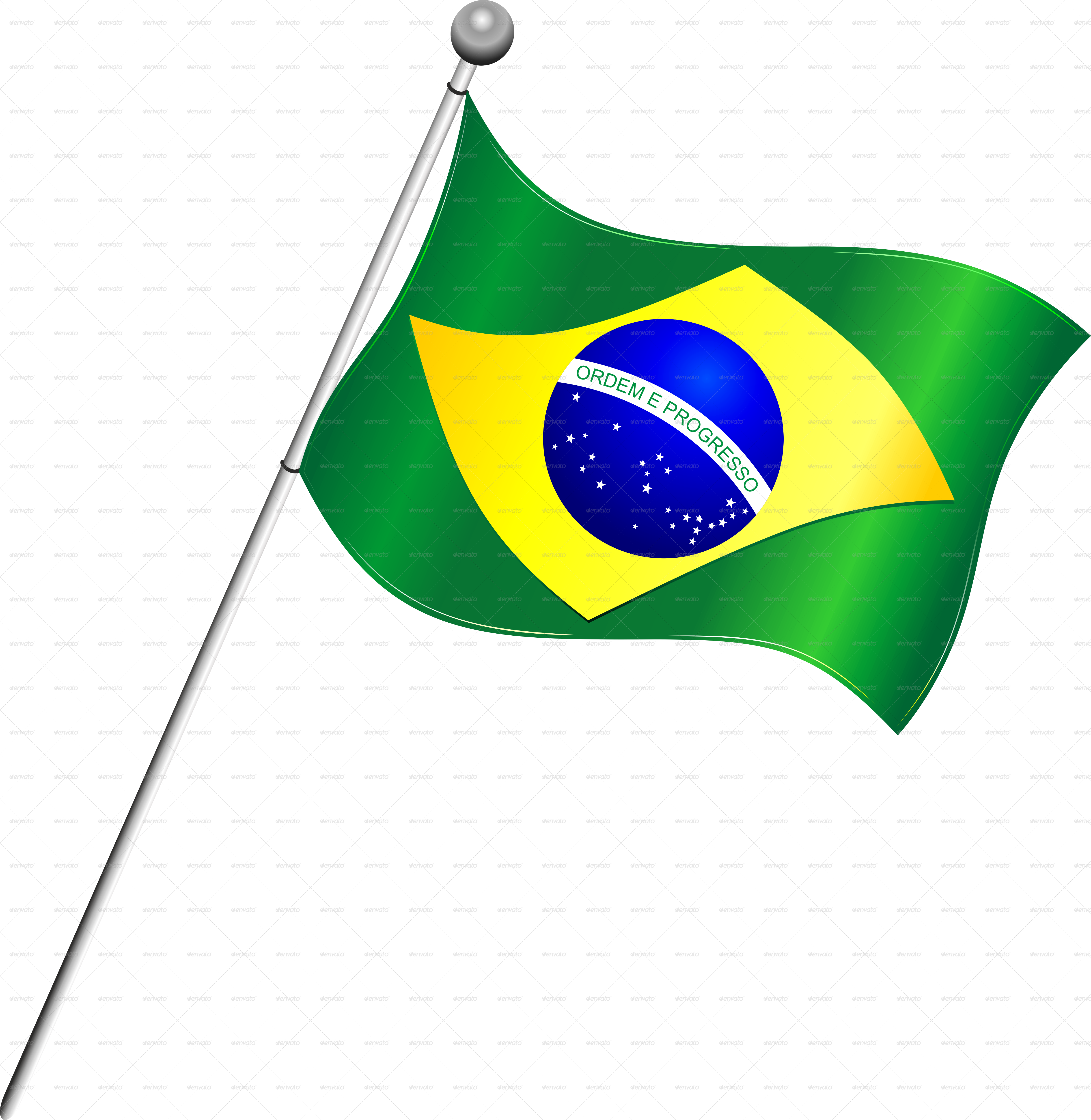 Brazil Flag Transparent Background - Brazil Flag No Background (4870x4999)