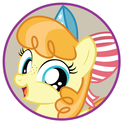 Yellow Filly Headbust With Curly Blonde Hair Wearing - Casey Stengel Depot (530x530)