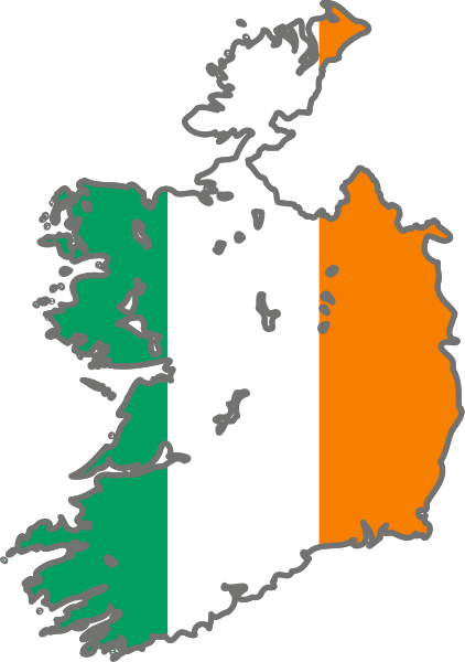Really - Irish Flag In Shape Of Ireland (422x600)