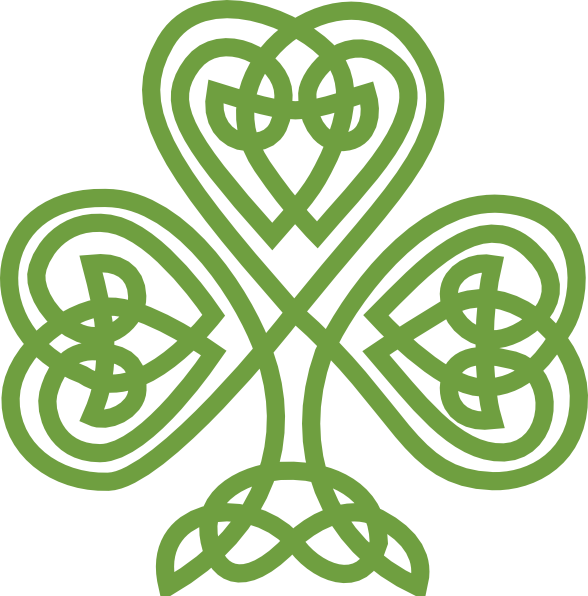 Top 79 Shamrock Clip Art - St. Patrick's Day Shower Curtain (588x596)
