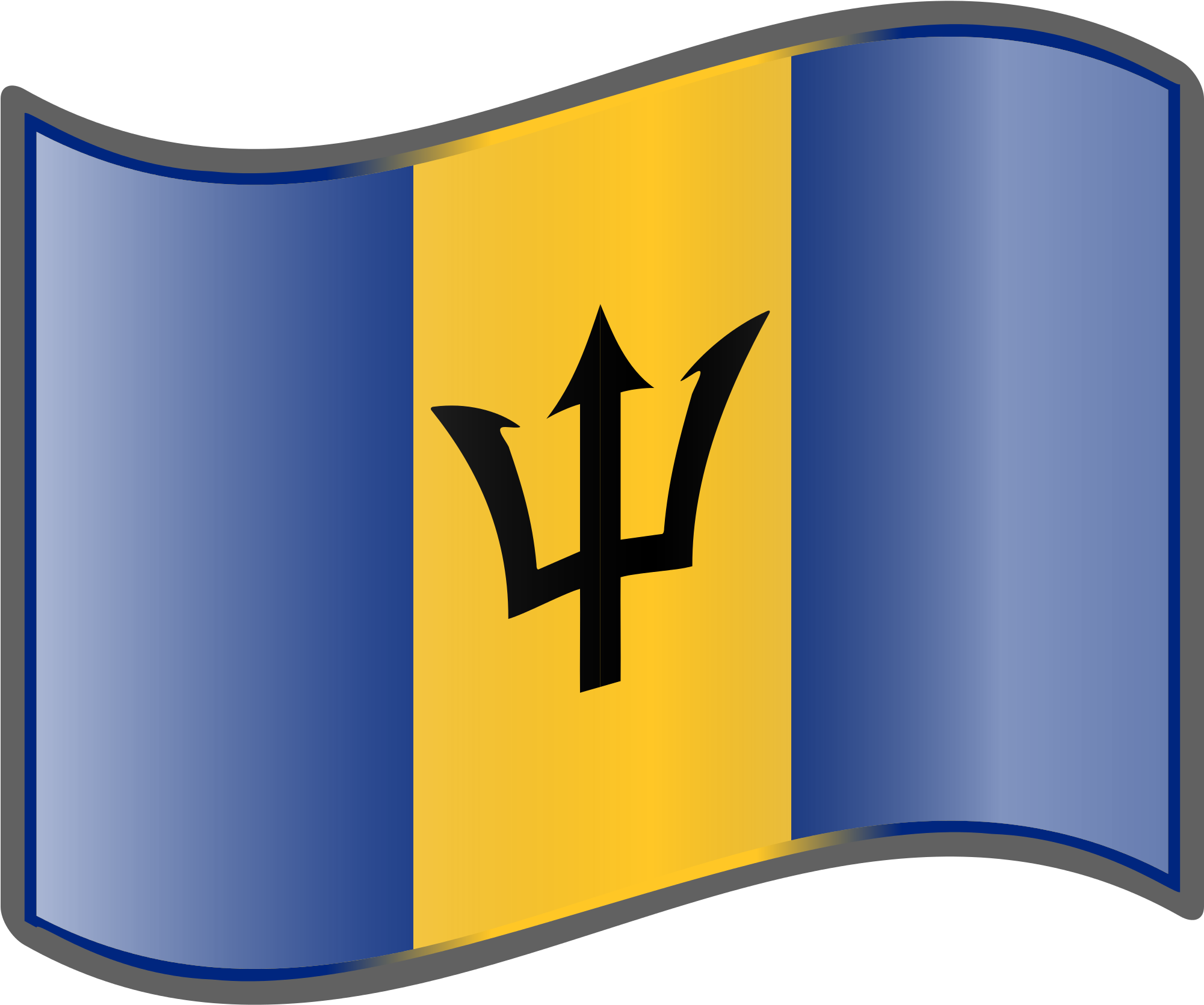 2000px-nuvola Barbados Flagsvg - Transparent Barbados Flag (2000x2000)